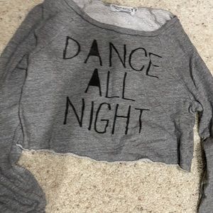 Cropped top || dance all night shirt!